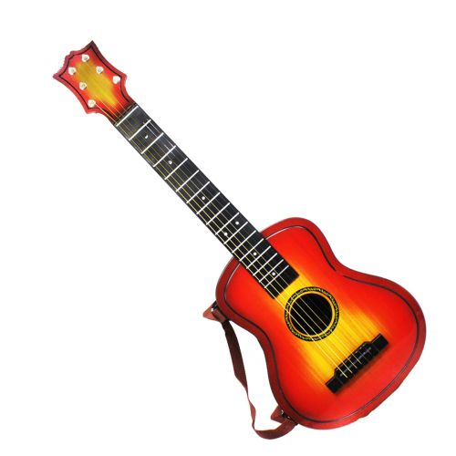 Детская шестиструнная гитара "MUSIC", коричневая фото