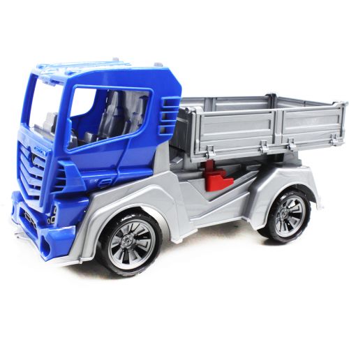 Пластиковый грузовик, синий фото