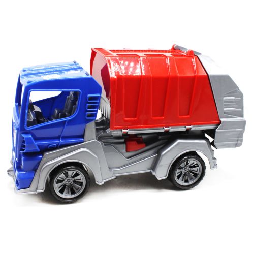 Пластиковая машинка "мусоровоз", синий фото