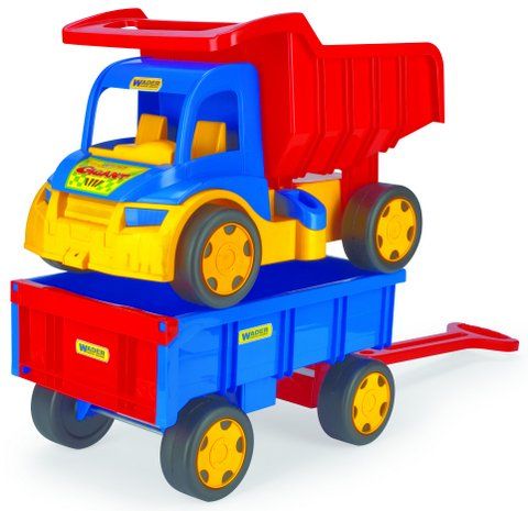 Вантажівка "Гігант" з іграшком візком фото