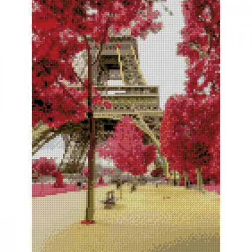 Алмазна мозаїка "Вежа серед дерев" фото
