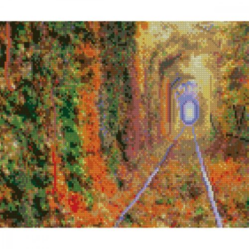 Алмазная мозаика "Осенний тунель" фото