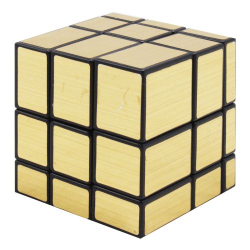 Зеркальный кубик Рубика "Cube", золотой фото