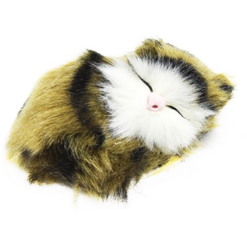 Сонный котик (полосатый коричневый) фото