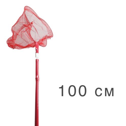 Сачок для бабочек, 100 см (красный) фото