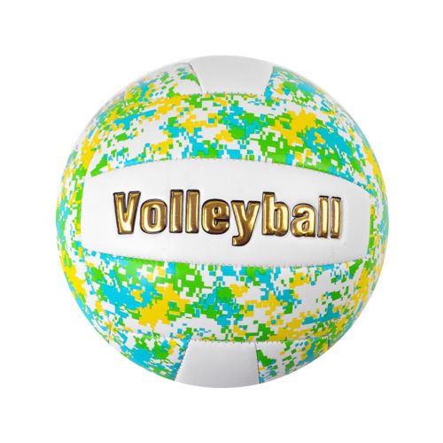 Мяч волейбольный "TK Sport", бело-зеленый фото