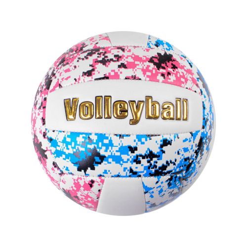 Мяч волейбольный "TK Sport", розово-синий фото