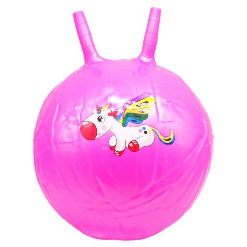 Мяч для фитнеса "Рога", розовый фото