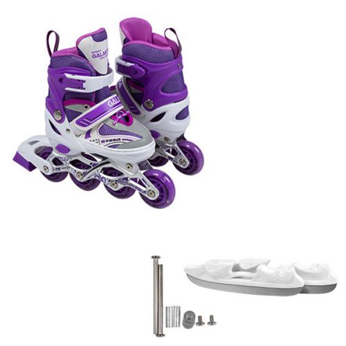 Ролики+коньки, фиолетовый фото