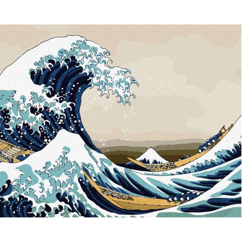 Картина за номерами "Велика хвиля в Канагаві" фото