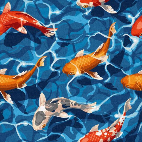 Картина за номерами "Карпи"  мініатюра фото 1