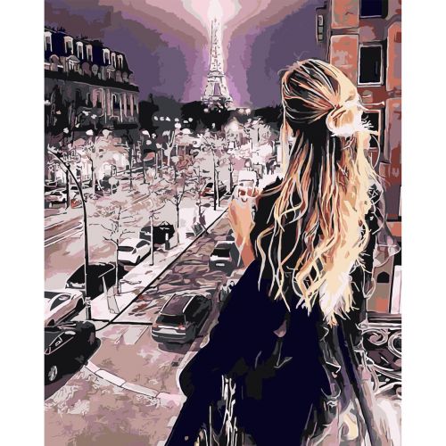 Картина по номерам "Регина в Париже" 40х50 см фото
