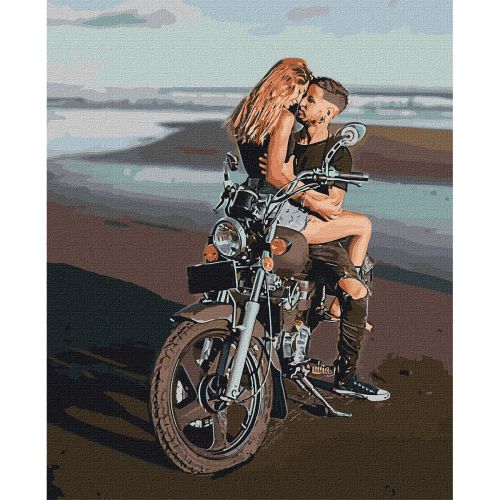 Картина за номерами "Кохання на березі" фото