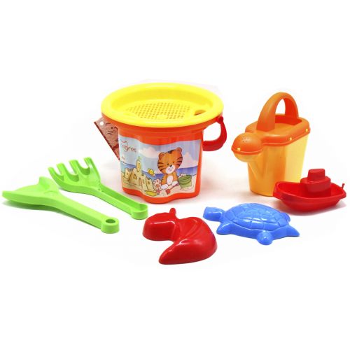 Набір для піску "Квіточка" з лійкою, помаранчевий  мініатюра фото 1