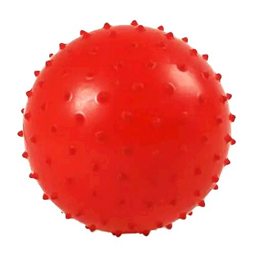 Мяч с шипами красный, 10 см фото