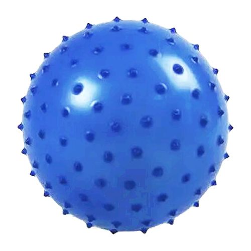 Мяч с шипами синий, 10 см фото