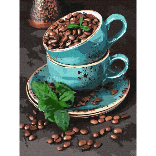 Картина по номерам "Ароматные кофейные зерна" фото