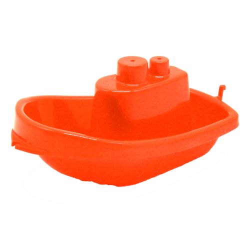 Іграшка кораблик помаранчевий фото