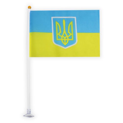 Прапор України з тризубом, 29х20 см фото