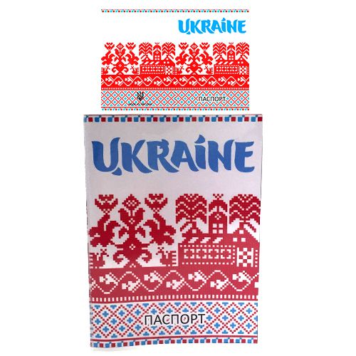 Обложка красная вышиванка UKRAINE фото