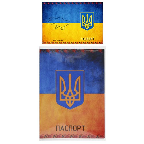 Обкладинка на паспорт "Україна з карткою" картинка Обкладинка на паспорт "Україна з карткою" фото