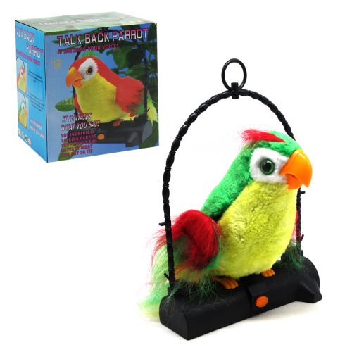 Інтерактивна іграшка "Папуга-Повторюшка" (зелений) фото