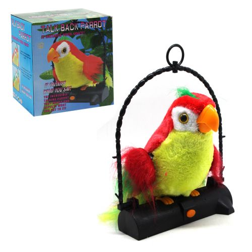 Інтерактивна іграшка "Папуга-Повторюшка" (червоний) фото