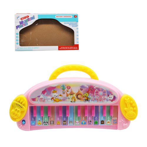 Детское пианино, розовое фото