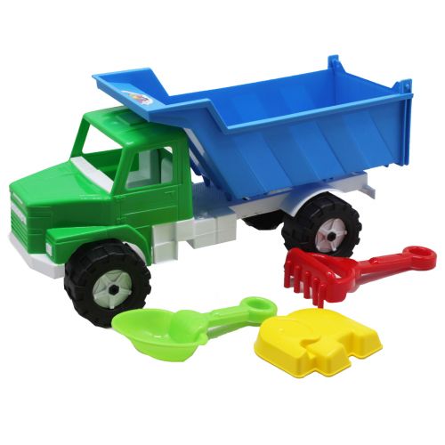 Машинка "Вантажівка Денні" з пісочним набором (зелений) фото