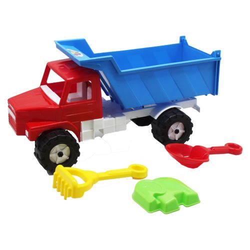Машинка "Вантажівка Денні" з пісочним набором (червоний) фото