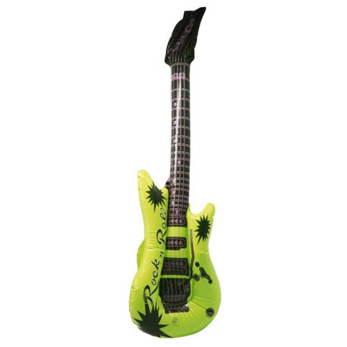 Надувная гитара, зеленая фото