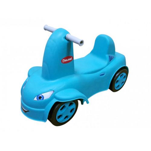 Машинка-каталка, голубая фото