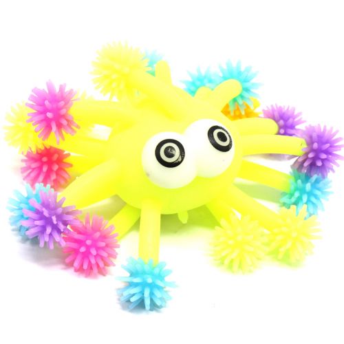 Іграшка антистрес "Вірус", жовтий фото