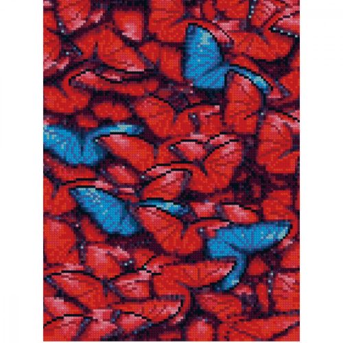 Алмазная мозаика "Красные бабочки" фото