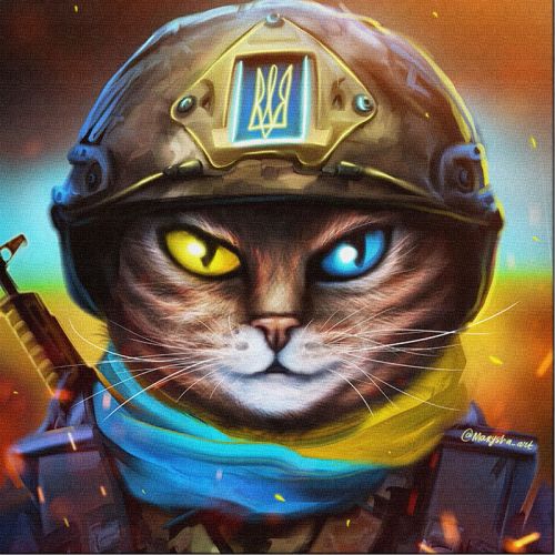 Картина "Котик захисник ©Маріанна Пащук" картинка Картина "Котик захисник ©Маріанна Пащук" фото