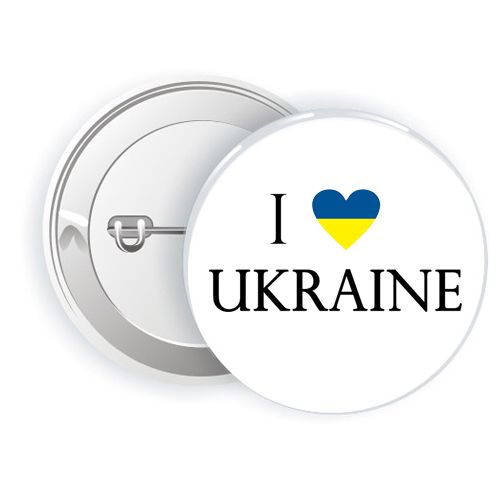 Значок "I Love Ukraine" фото