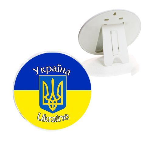 Рамка на подставке "Украина" (диаметр: 6 см) фото
