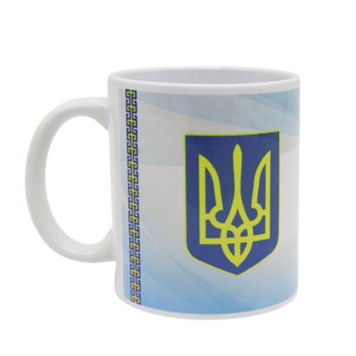 Чашка "Ukraine - прапор та герб" фото