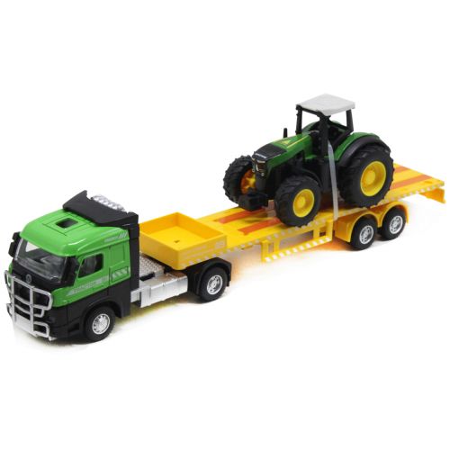 Ігровий набір "Автовоз із трактором", зелений фото