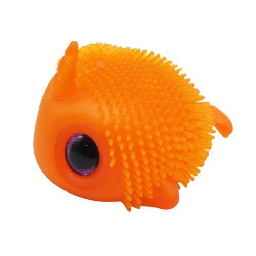 Антистресс игрушка "Рыбка-единорог", оранжевая фото
