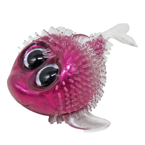 Антистресс игрушка "Рыбка", малиновая фото