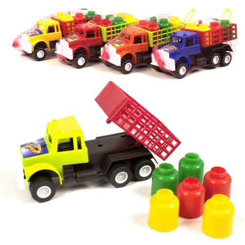 Машина пластикова "Вантажівка з бідонами", маленька фото