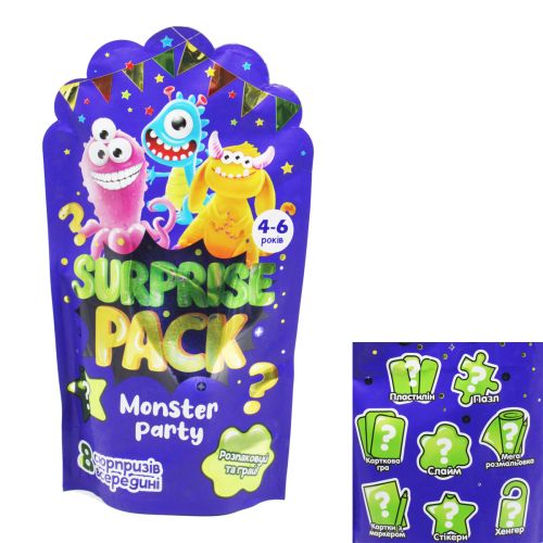 Набір сюрпризів "Surprise pack.  Monster party" фото