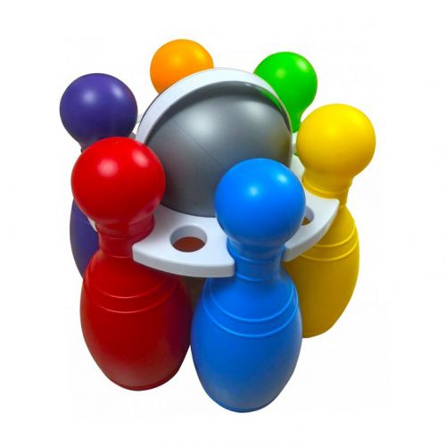 Игровой набор для боулинга №2, (разноцветный) фото