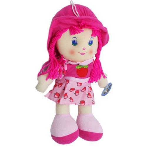 Мягкая кукла "Яблоко", малиновое фото