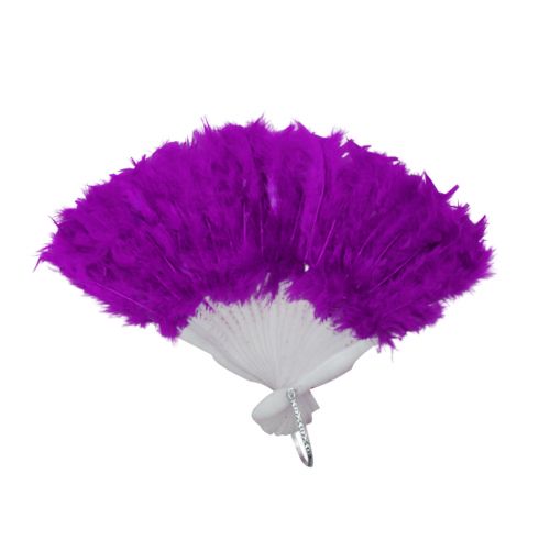 Веер перьевой, фиолетовый фото