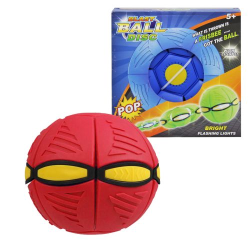 Мяч-трансформер "Flat Ball Disc: Мячик-фрисби", красный картинка Мяч-трансформер "Flat Ball Disc: Мячик-фрисби", красный фото