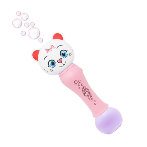 Установка з мильними бульбашками "Кішечка" (рожевий) фото