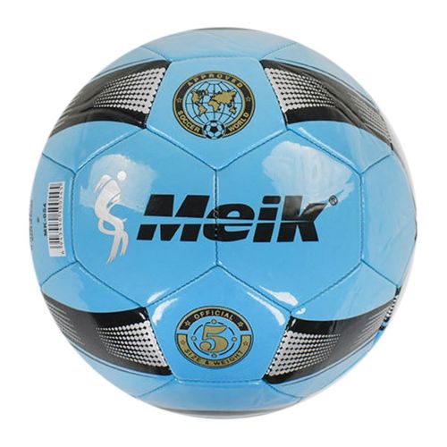 Уценка.  Мяч футбольный "Meik", голубой  - Мелкие повреждения фото
