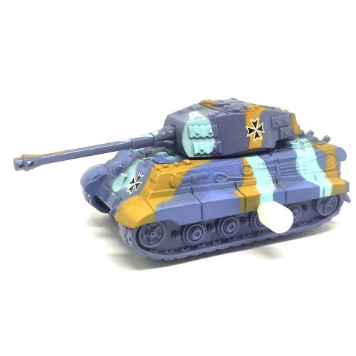 Заводной танк, серо-голубой фото